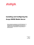 Installing and Configuring the Avaya S8500 Media