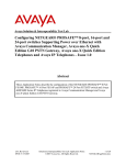 Configure the Avaya IP Telephones