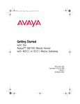 Getting Started with the Avaya™ S8700 Media