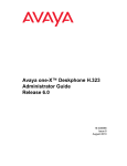 Avaya one-X&trade; Deskphone H.323 Administrator Guide Release 6.0