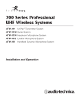700 Series Professional UHF Wireless Systems