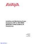 Installing and Maintaining Avaya 9601/9608/9608G