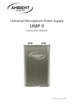 UMP II - Ambient Recording