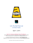 Audio Ltd. En2 Series Pro Net Price List & Product