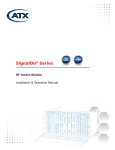 SignalOn RF Switch Module User Manual Pdf