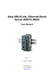 Atop ABLELink® Ethernet-Serial Server GW21C-MAXI
