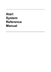 Atari System Reference Manual