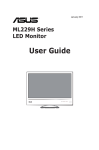 ASUS ML229H Monitor User Guide Manual Operating Instructions