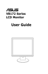 ASUS VB172T Monitor User Guide Manual Operating Instructions