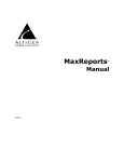 MaxACD MaxReports Manual