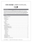 XIM EDGE USER MANUAL