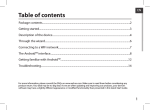 Table of contents