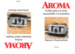 Stainl Grille-pain en acier inoxydable &agrave; 4 tranches