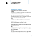 Motion 1.0.1: Late-Breaking News (Manual)