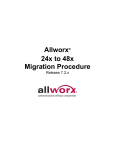 Allworx® 24x to 48x Migration Procedure