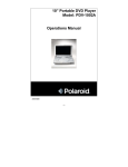 Polaroid PDV-1002A Portable DVD Player