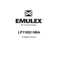 Emulex LP11002 Network Adapter