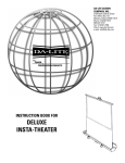 Da-Lite Deluxe Insta-Theater (83315) 60" 16:9 Projector Screen