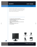 Sony SDM-X95KB (Black) 19" LCD Monitor