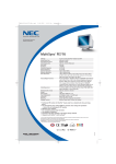 NEC MultiSync FE770 (White) 17" CRT Monitor