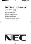 NEC MultiSync LCD1880SX (White) 18.1" LCD Monitor