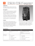 EON JBL Eon1500 Main / Stereo Speaker