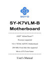 Soyo SY-K7VLM-B Motherboard