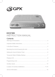 GPX KC218S CD Player / Recorder
