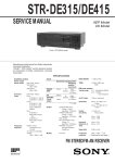Sony STR-DE315 Receiver