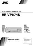 JVC HR-VP674 VHS VCR