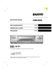 Sanyo VHR-H531 VCR