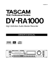 Tascam DV-RA1000 High Resolution Audio Master Recorder