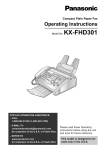 Panasonic KX-FHD301 Plain Paper Thermal transfer Fax