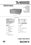 Sony TA-N9000ES 5-Channel Amplifier