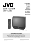 JVC C-20010 20" TV