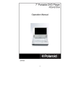 Polaroid PDV-0701A Portable DVD Player