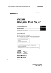 Sony CDX-M7810 CD Player