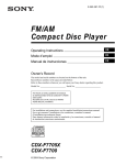 Sony CDX-F7705X CD Player