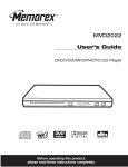 Memorex MVD2022 DVD Player