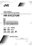 JVC HR-XVC27 DVD Player / VCR Combo