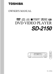 Toshiba SD-2150 DVD Player