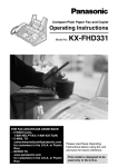 Panasonic KX-FHD331 Plain Paper Thermal transfer Fax