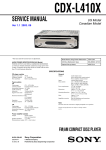 Sony CDX-L410X CD Player