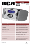 RCA RP-3765 Clock Radio