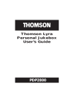 Thomson PDP2800 10 GB MP3 Player