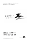 Zenith DVB317 DVD Player
