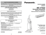 Panasonic MC-V7522 Bagged Upright Vacuum