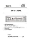 Sanyo ECD-T1545 CD Player