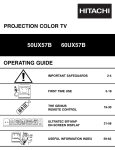 Hitachi 50UX57B 50" Rear Projection Television