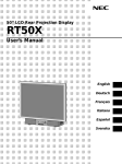 NEC RT50X 52 in. Rear Projection Television